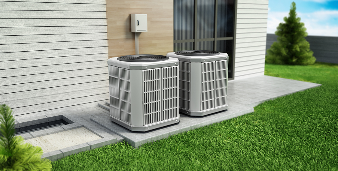 Two HVAC units